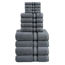 12 Piece Cotton Bathroom Towel Set